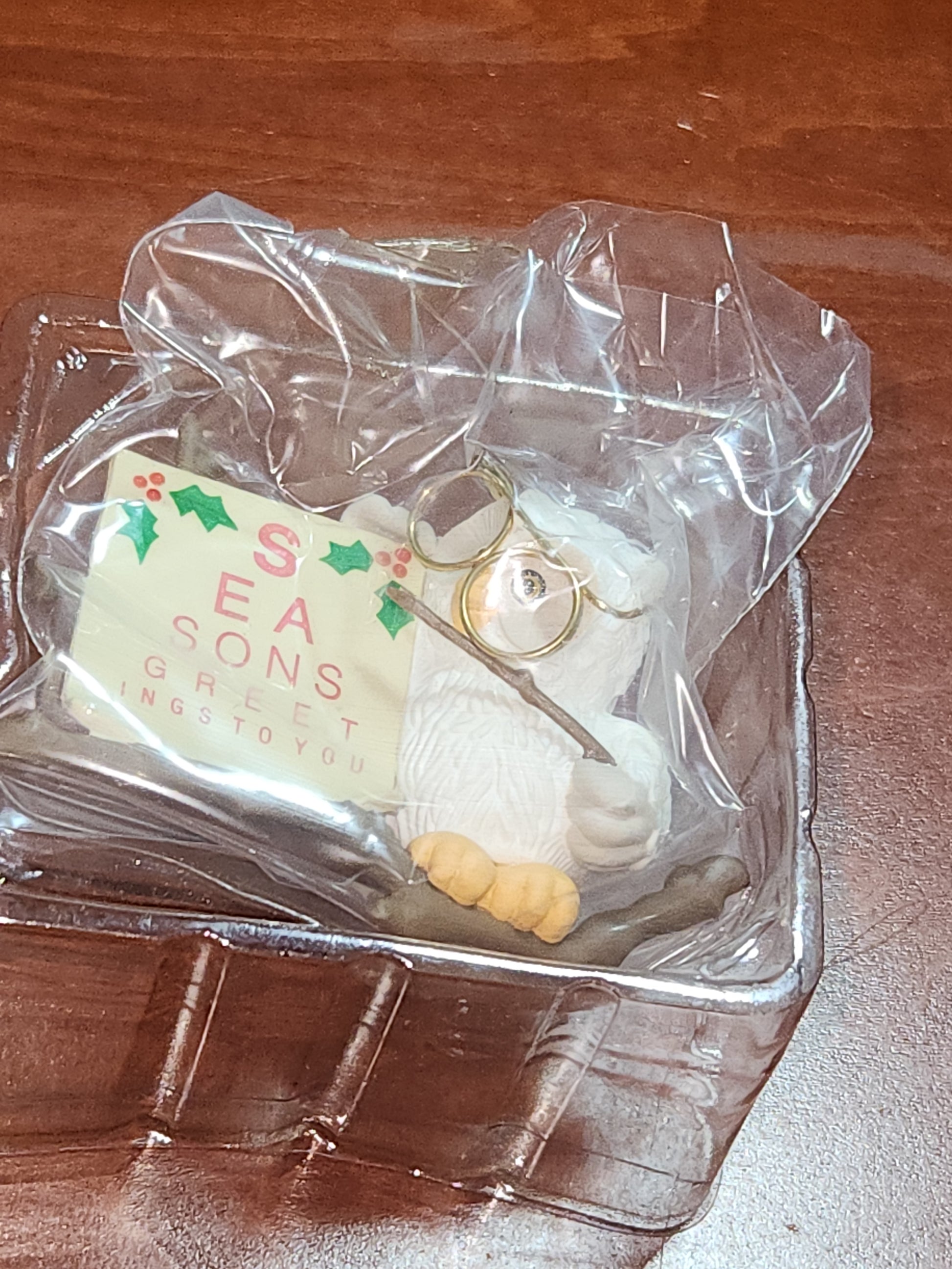 Vintage Hallmark Keepsake Ornament Miniature “Owliday” Wish 1987