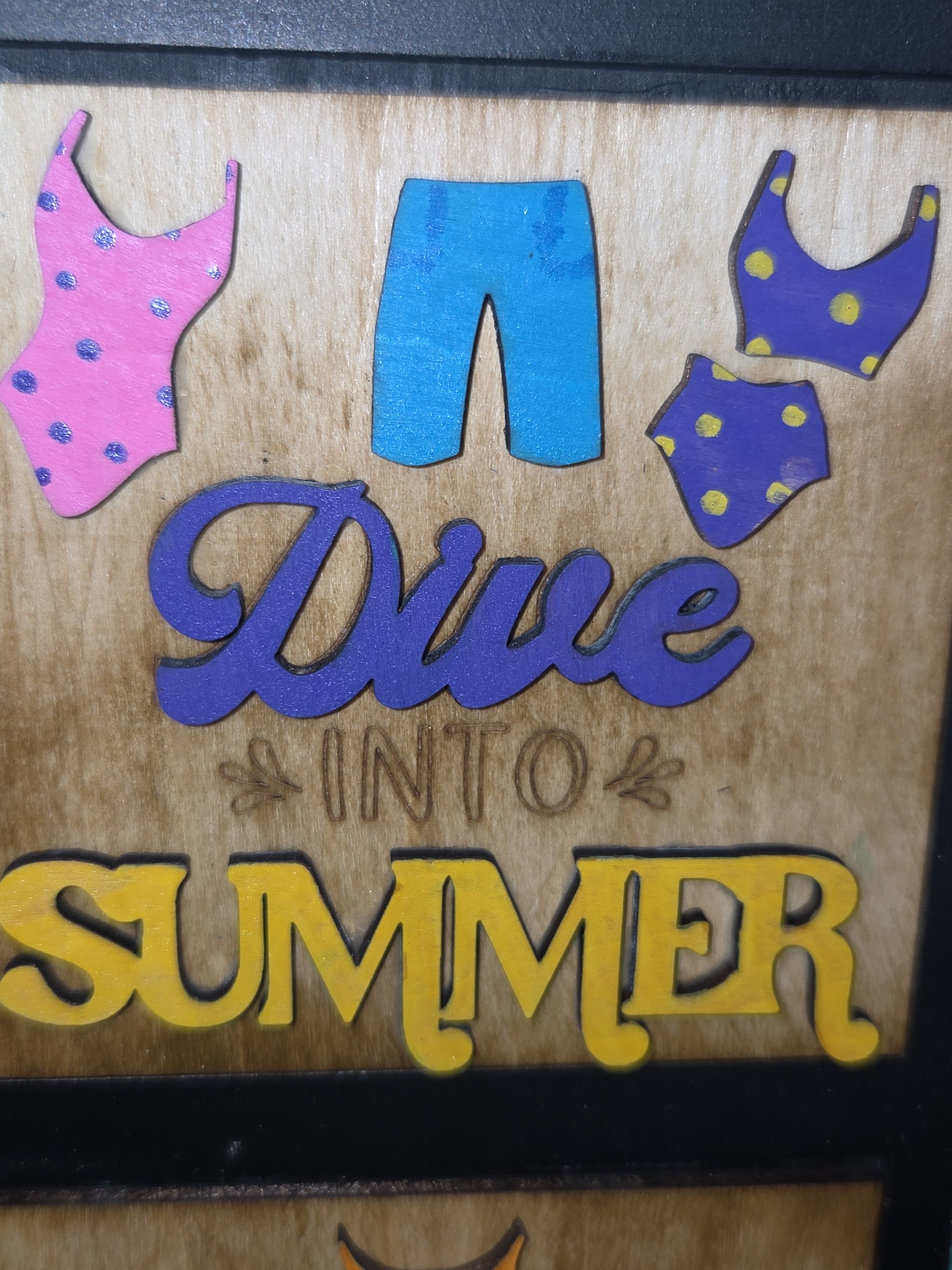 Summer June Insert Kit for Interchangeable Frame Can Fit Arch, Rectangle, or Square Frame FRAMES SOLD SEPARATELY