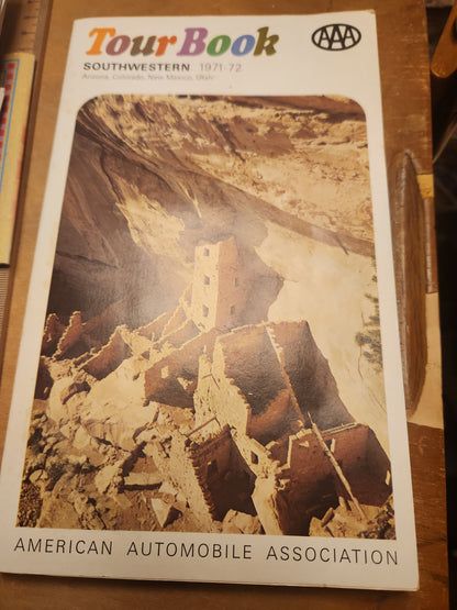 Vintage 1971-1972 AAA Set of 3 Tour Books North Central, Southwestern and South Central AS IS tb1
