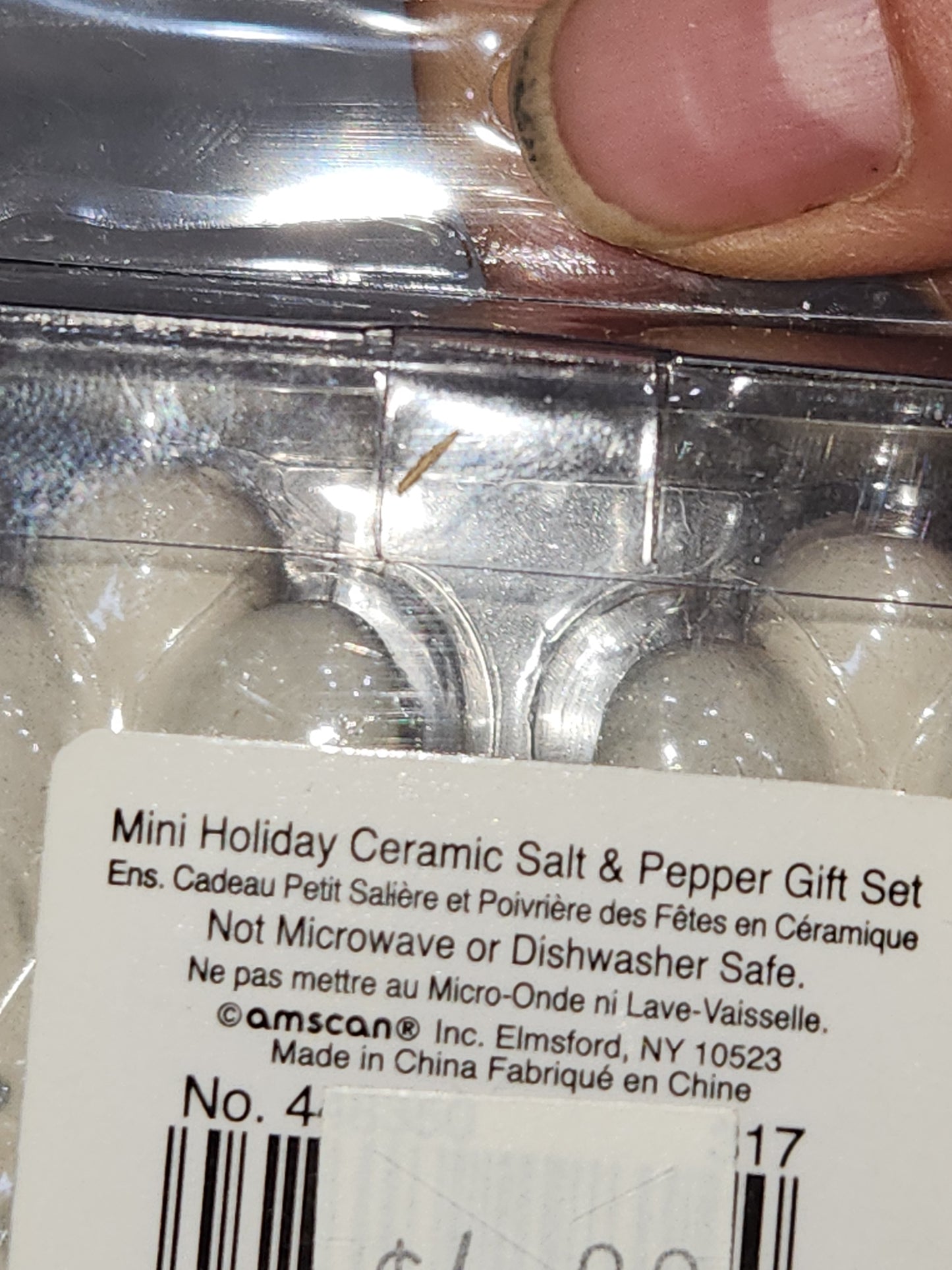 Mini Angel Salt Pepper Shaker Set Amscan Ceramic Christmas Table Setting sps7