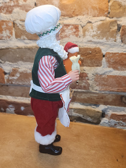 Roman Collectible Santa Baker with Gingerbread Cookie