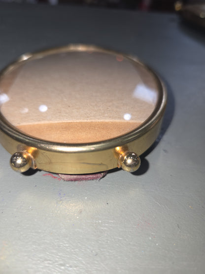 Vintage Footed Oval Photo Frame 4x3" see description vf4