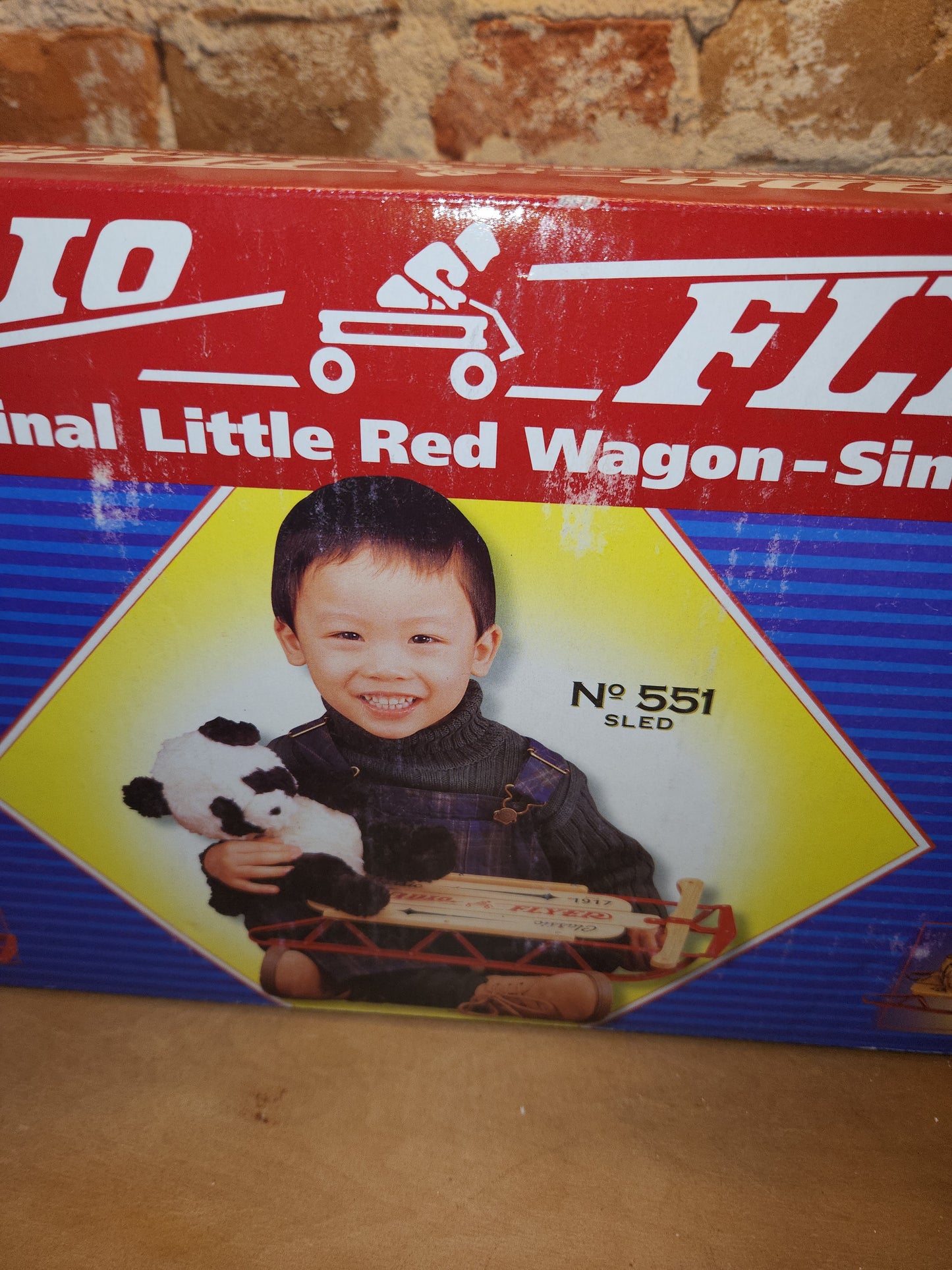 Vintage Radio Flyer Original Little Red Wagon No. 551 Sled New in Box