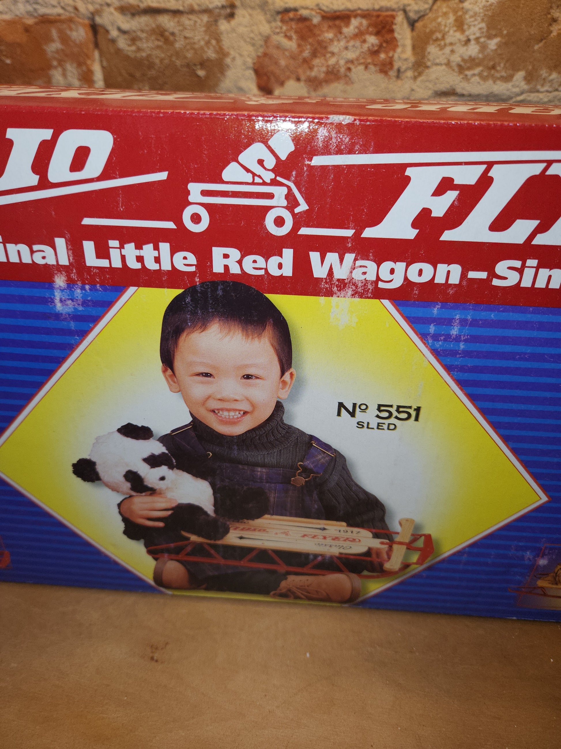 Vintage Radio Flyer Original Little Red Wagon No. 551 Sled New in Box