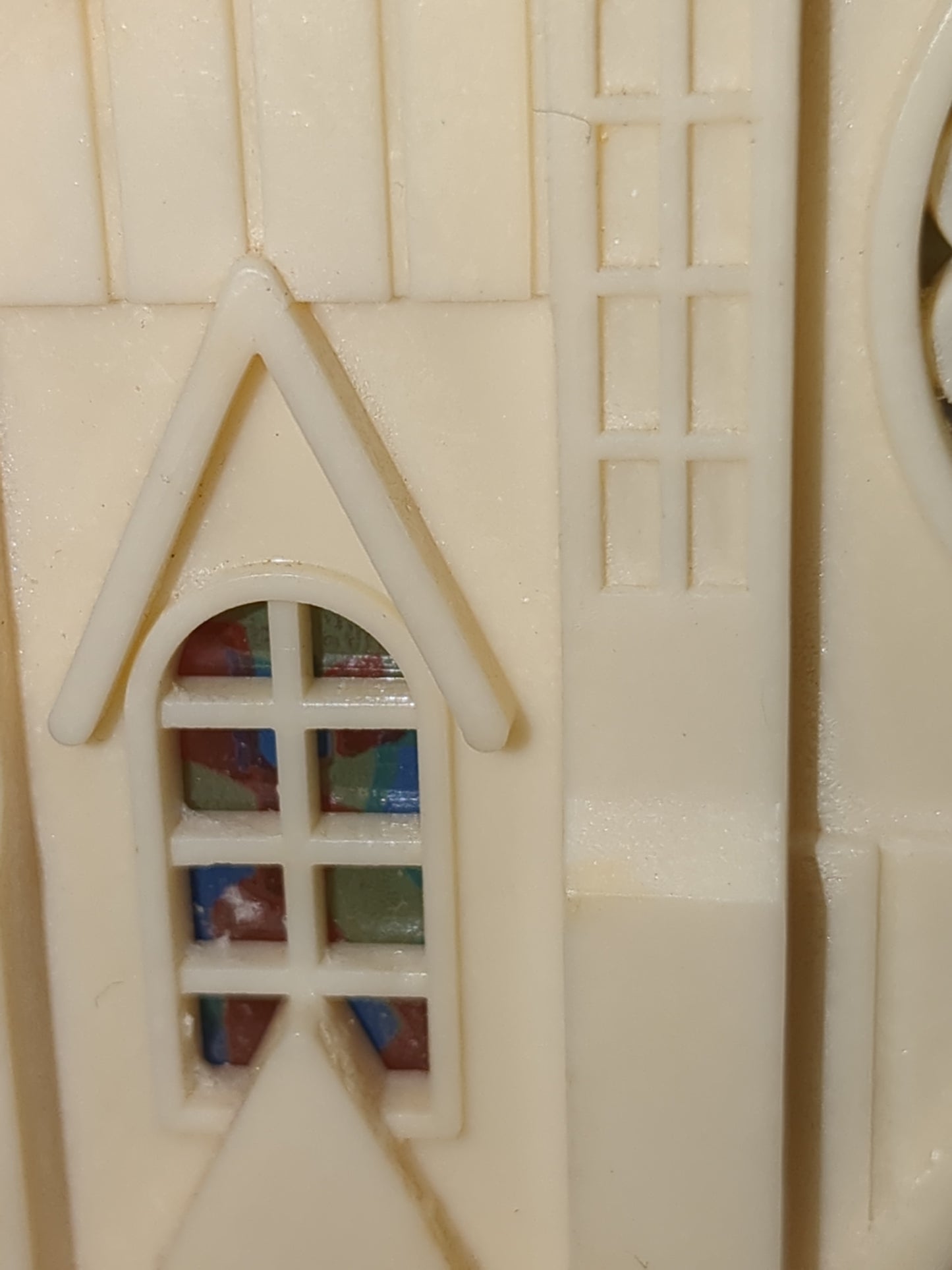 Vintage Raylite Church AS IS No Music Lighted Bulb Added Not Original