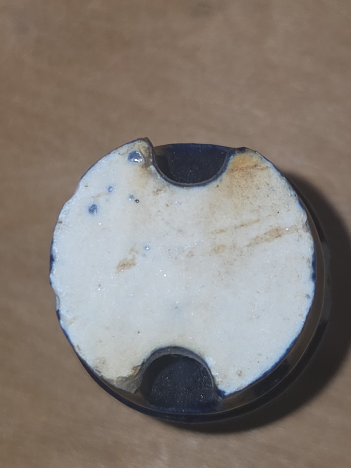 Vintage Fedco Insulator Cobalt Blue For Electrical wiring in homes around 1900 AS IS has Chips in09