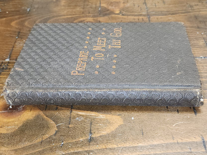Antique Hardcover Small book Prepare To Meet Thy God by Pastor Simon P. Long The Lutheran Book Concerns vb55