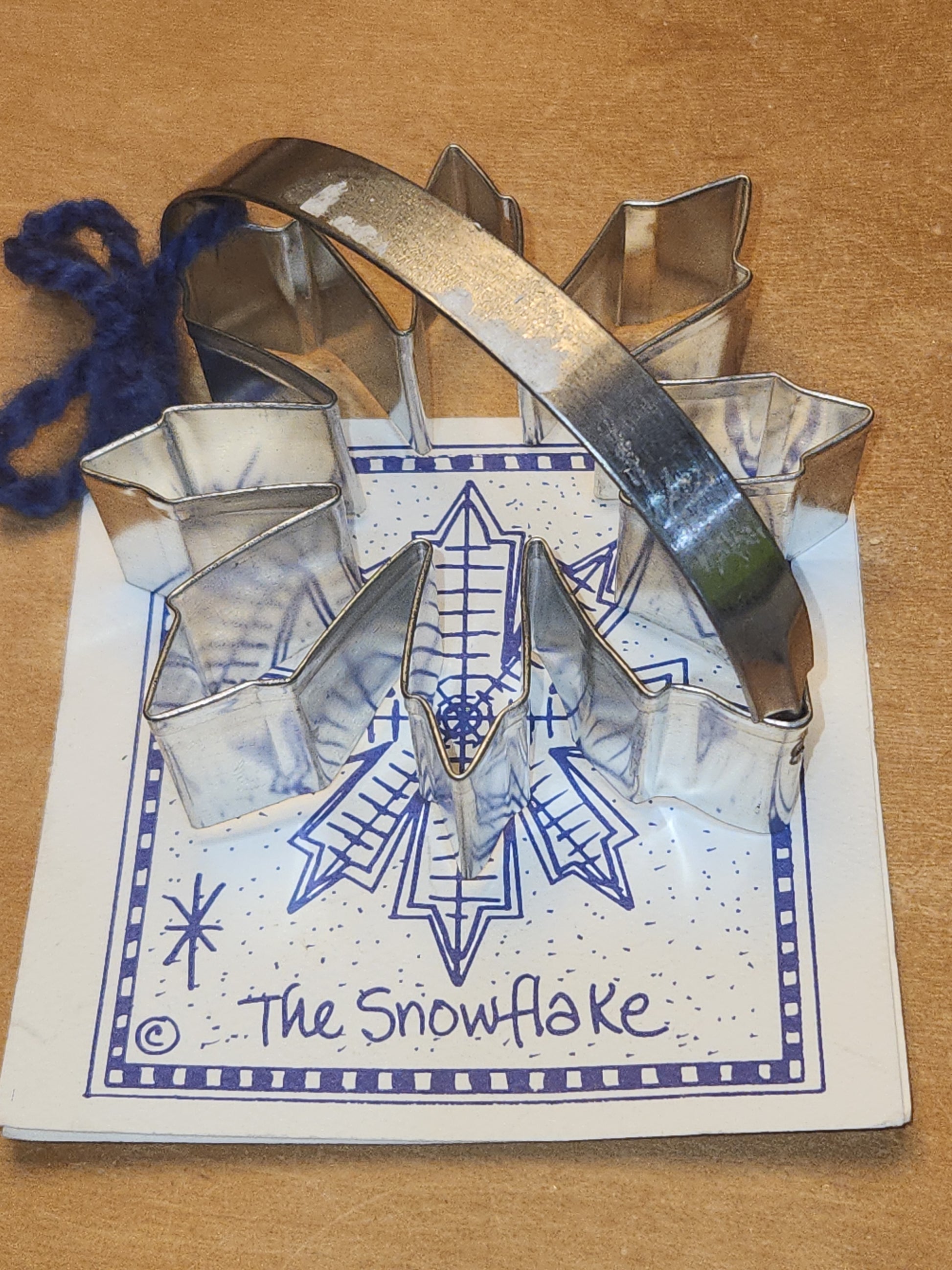Vintage Collectible Cookie Ann Clark Snowflake Cookie cutter with Recipe AC6 New
