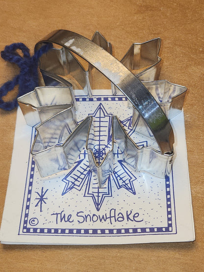 Vintage Collectible Cookie Ann Clark Snowflake Cookie cutter with Recipe AC6 New