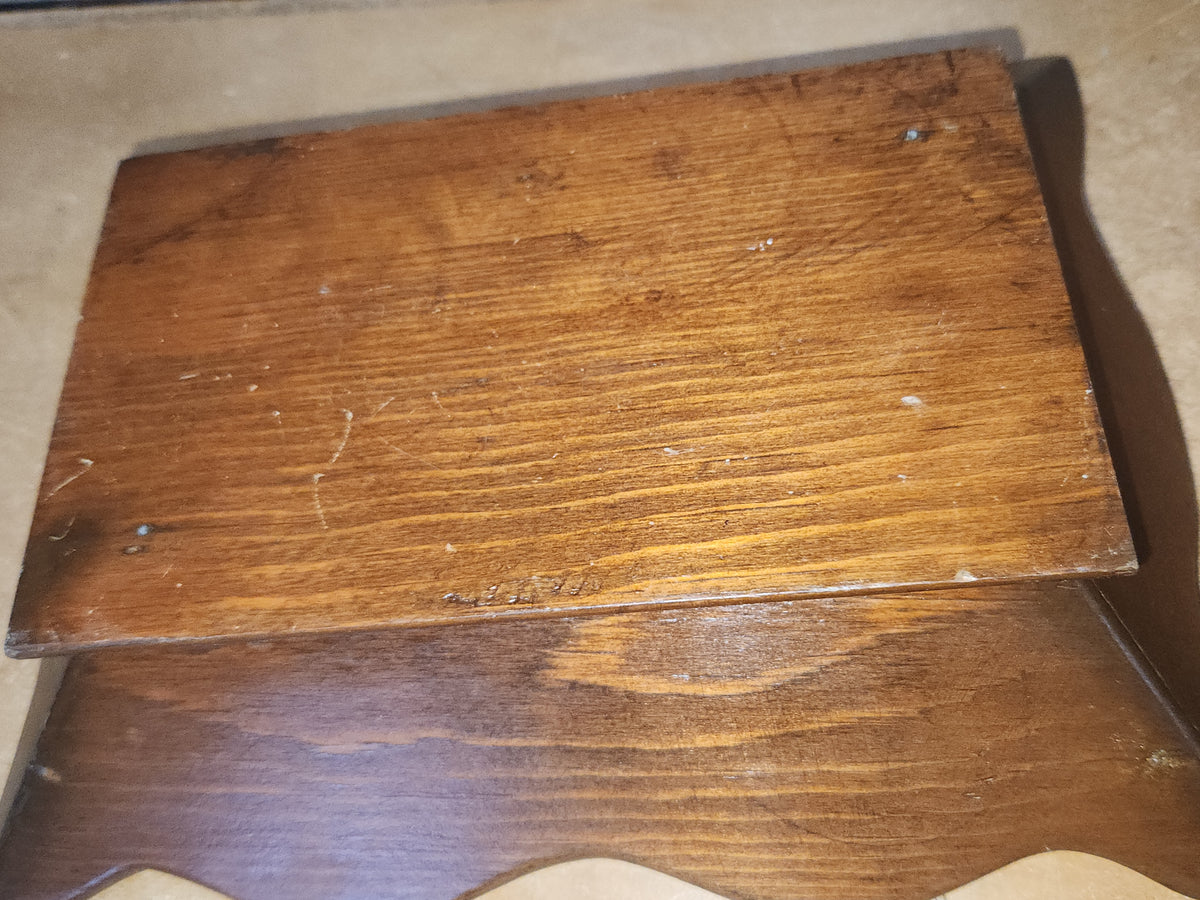 Vintage Wood Tray Trinket Candy Keys Wallet MCM 10 1/4" wt5