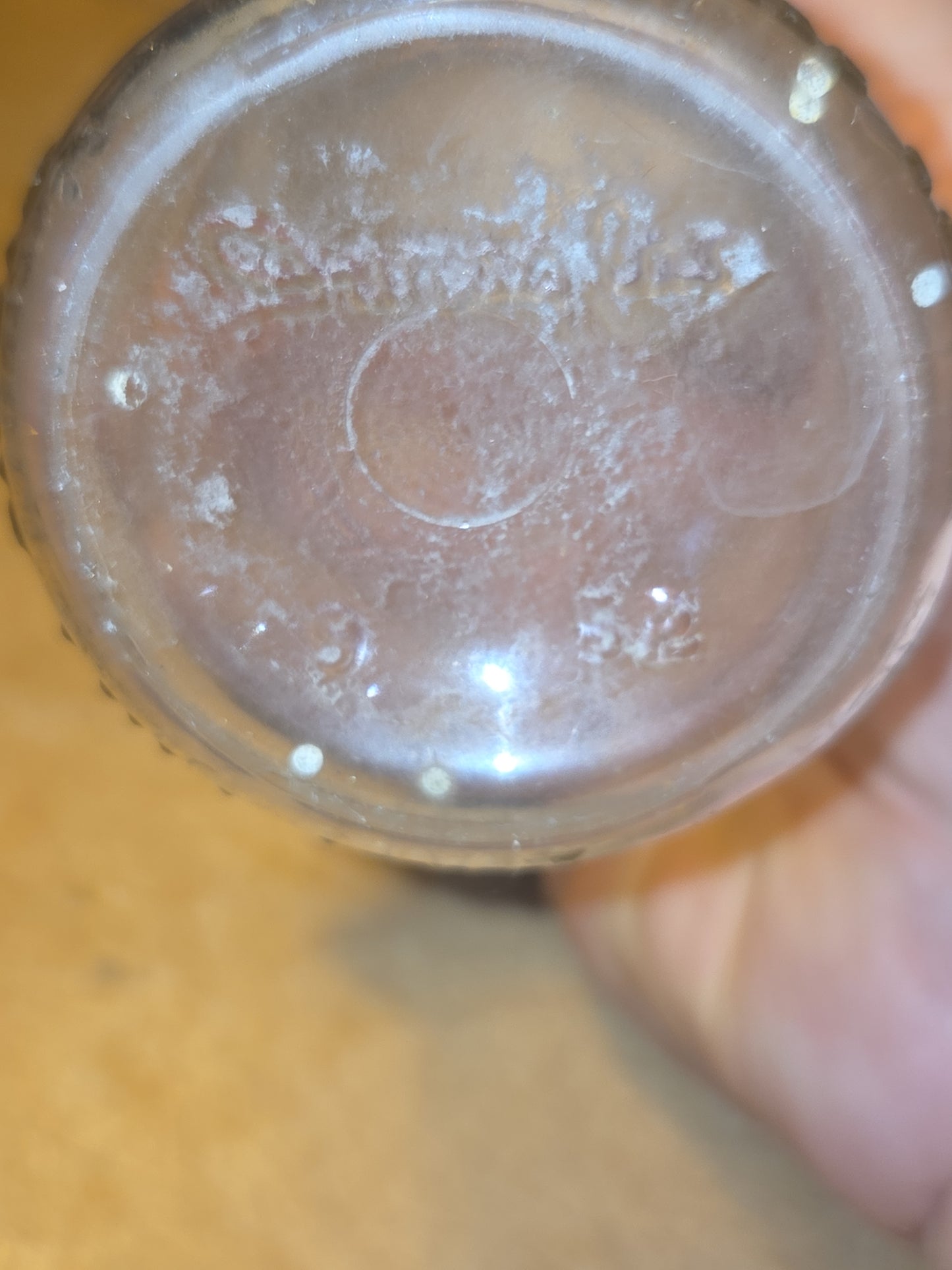 Vintage Milk Bottle Duraglas Half Pint Clear Glass vmb59