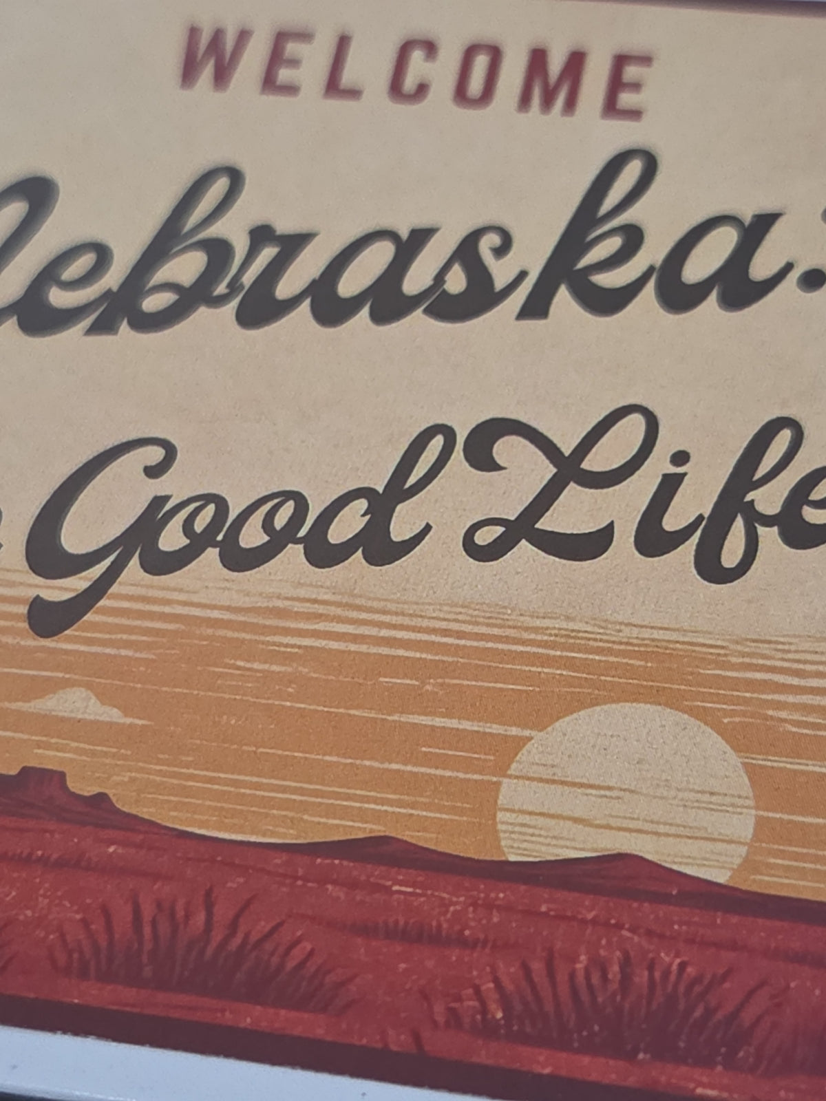 Nebraska Stickers 3" Nebraska The Good Life