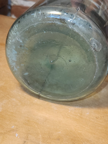 Antique 1/2 Gallon Jar Ball Mason Cornflower Blue 1900-1910 AS IS Chip jar76