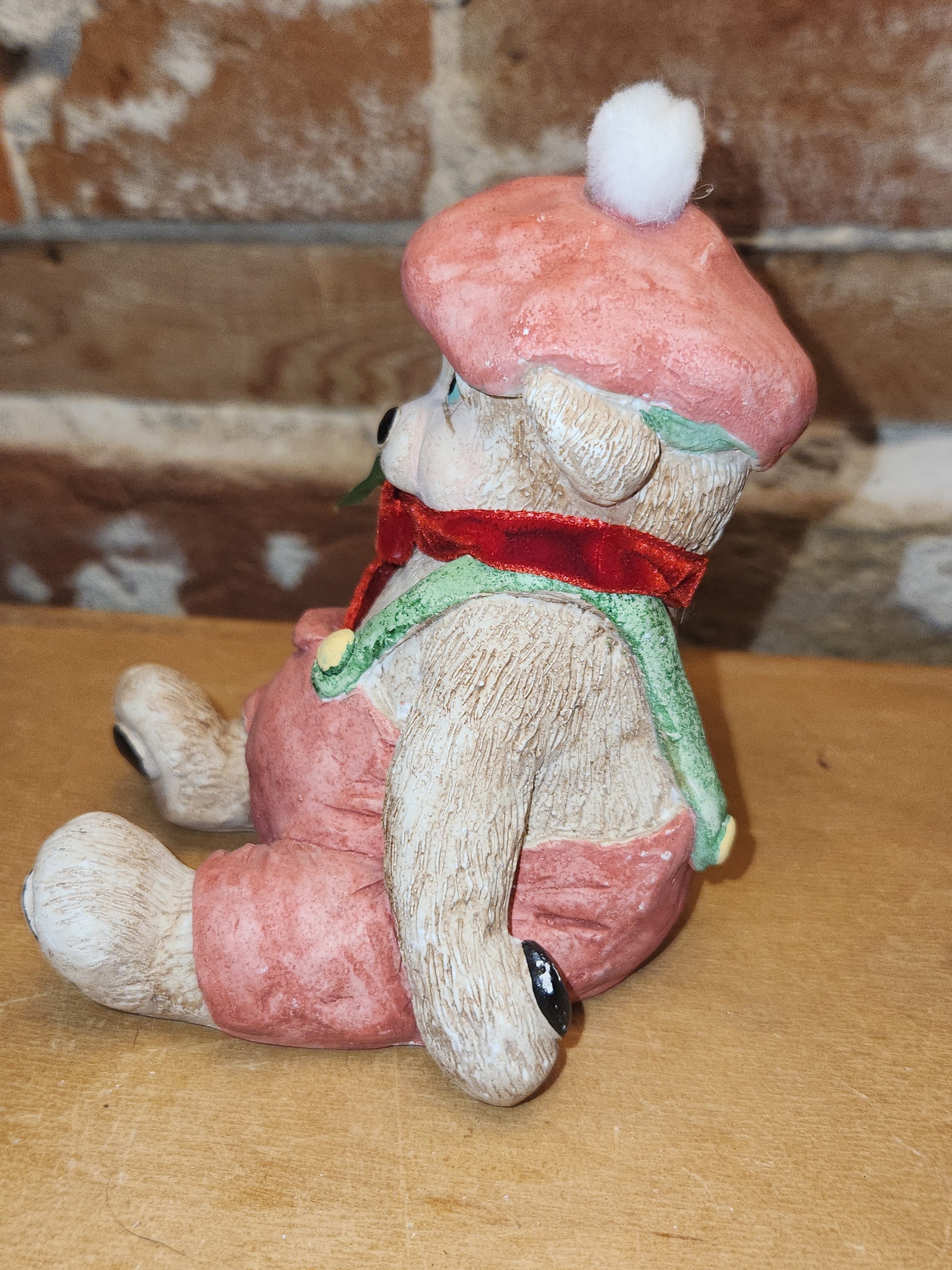 Vintage Dreamsicles Christmas Teddy 1994 Kirstin Haynes Cast Art Industries di16