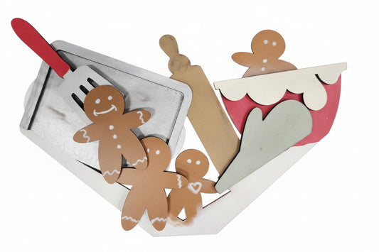 Baking Gingerbread Cookies Insert for Envelope Door Sign *sign sold seperately* EI41