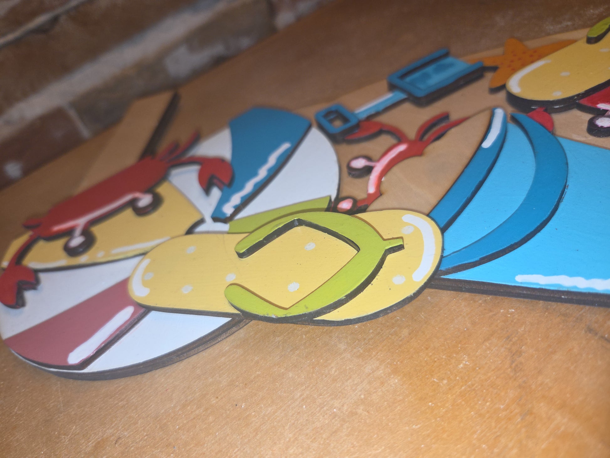 Beach Crab Summer Insert for Interchangeable Pot Spilling Door Sign *Sign Sold Seperately* dpi2