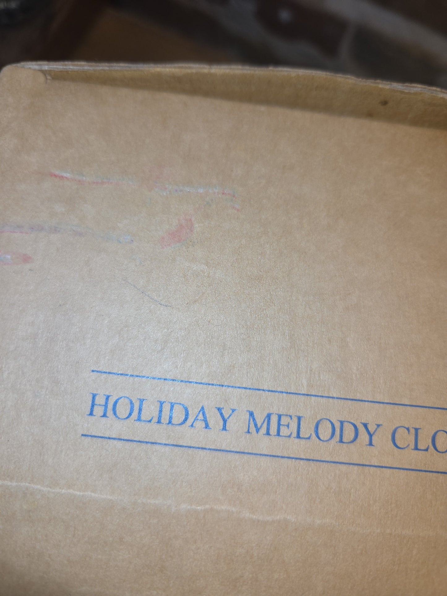 Vintage Avon Holiday Melody Clock in Box Works