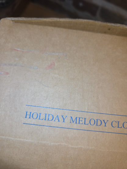 Vintage Avon Holiday Melody Clock in Box Works
