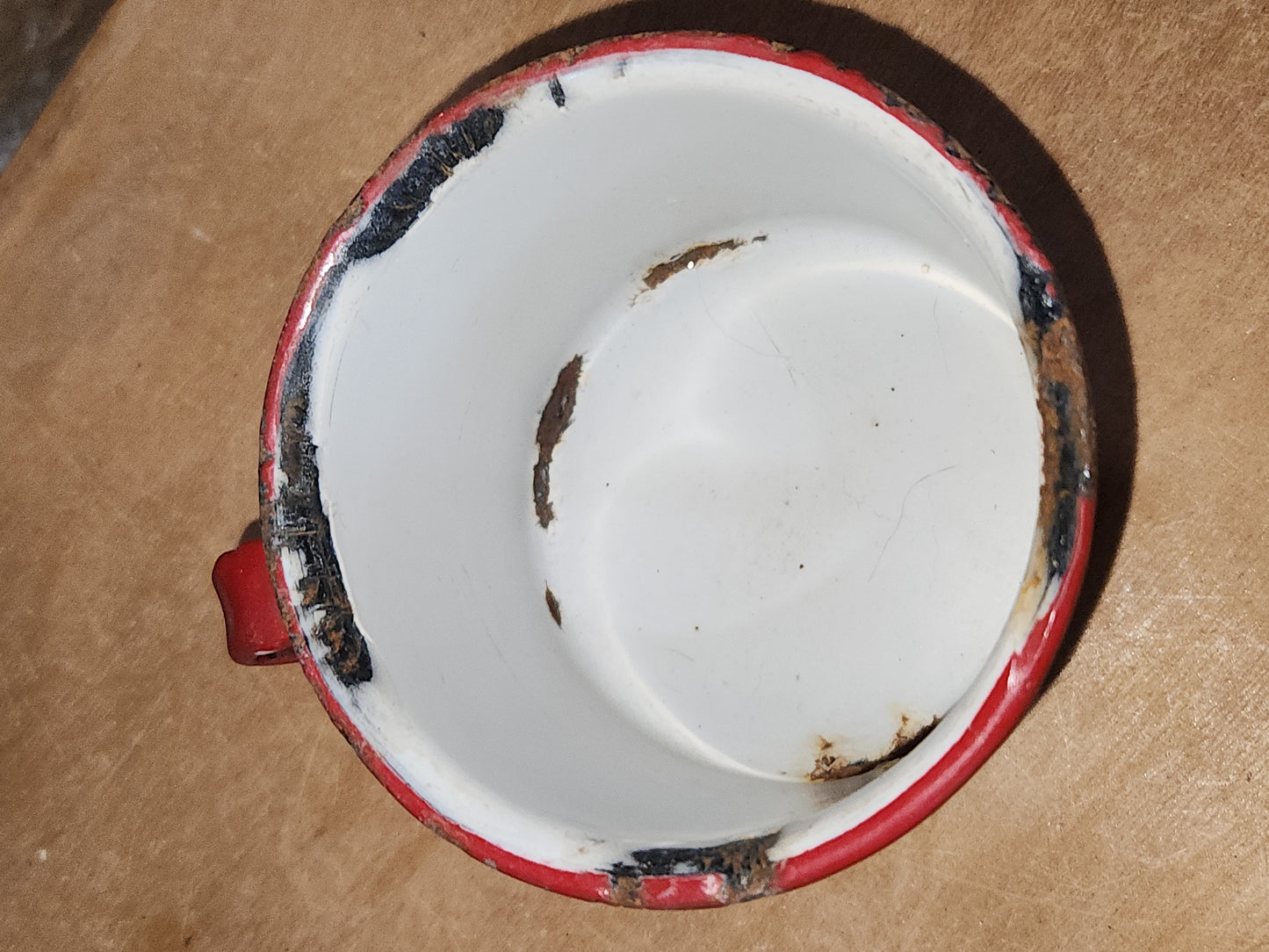 Vintage Enamelware Cup 2 3/4" Tall ew03