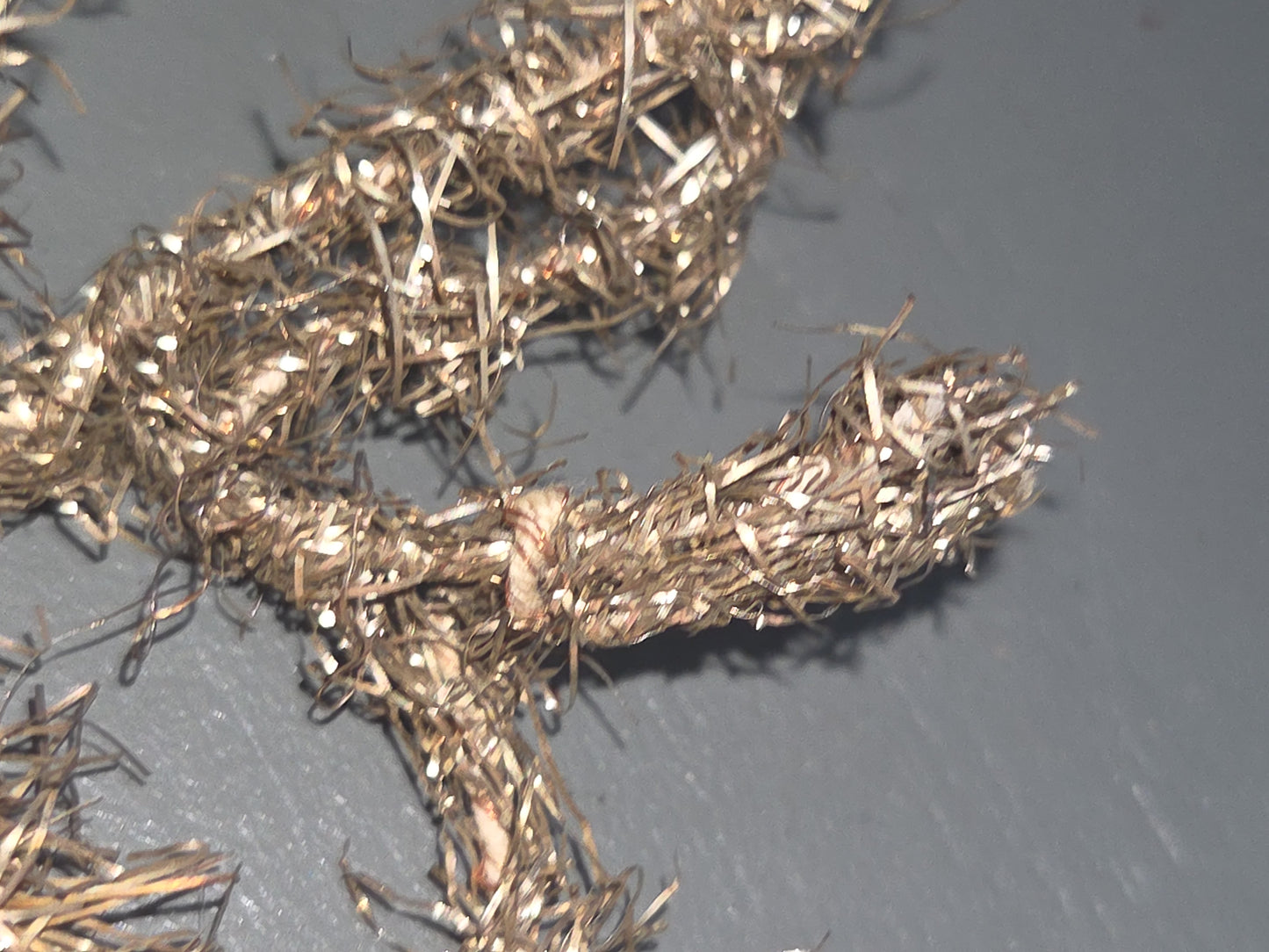Antique Wire Tinsel Garland AS IS hg6