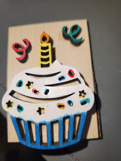 Tier Tray Decorations Handcrafted Birthday Set Balloon, hat, cake, crown, candle, banner ttb1