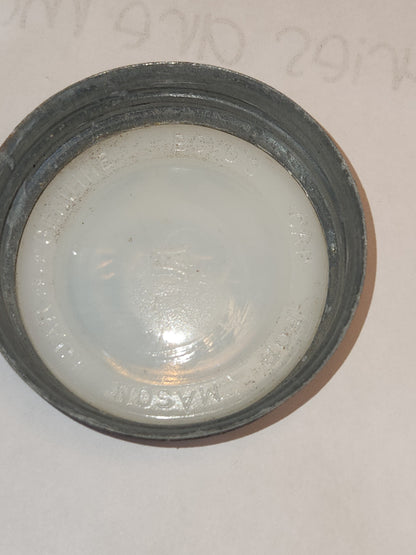 Vintage Atlas Strong Shoulder Cornflower Aqua Blue Quart Jar and Atlas Lid jar90