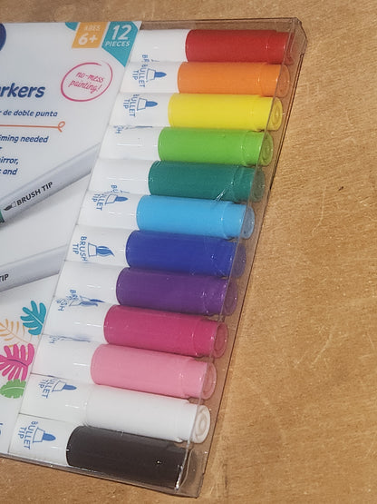 Paint Your Own Kit; Paint Pens and Glue for Tier Tray, Ornaments, Small Sets