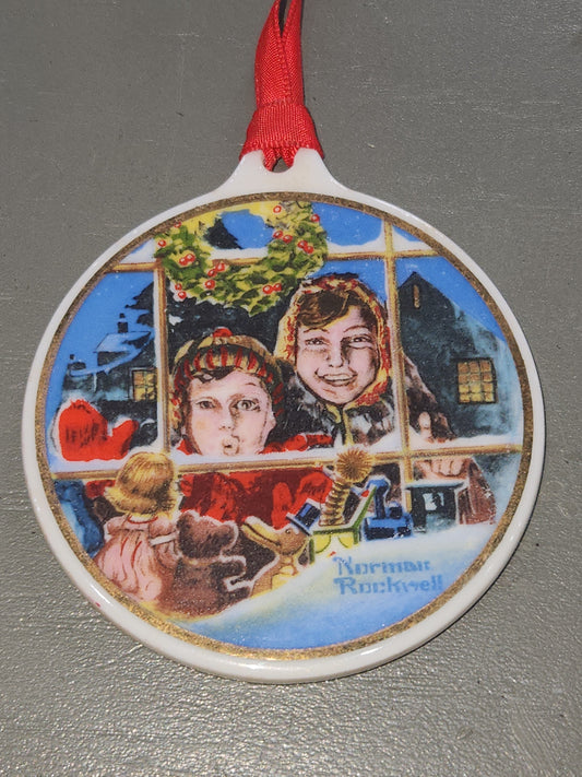 Norman Rockwell Christmas Ornament “High Hopes” 1984 The Norman Rockwell Museum