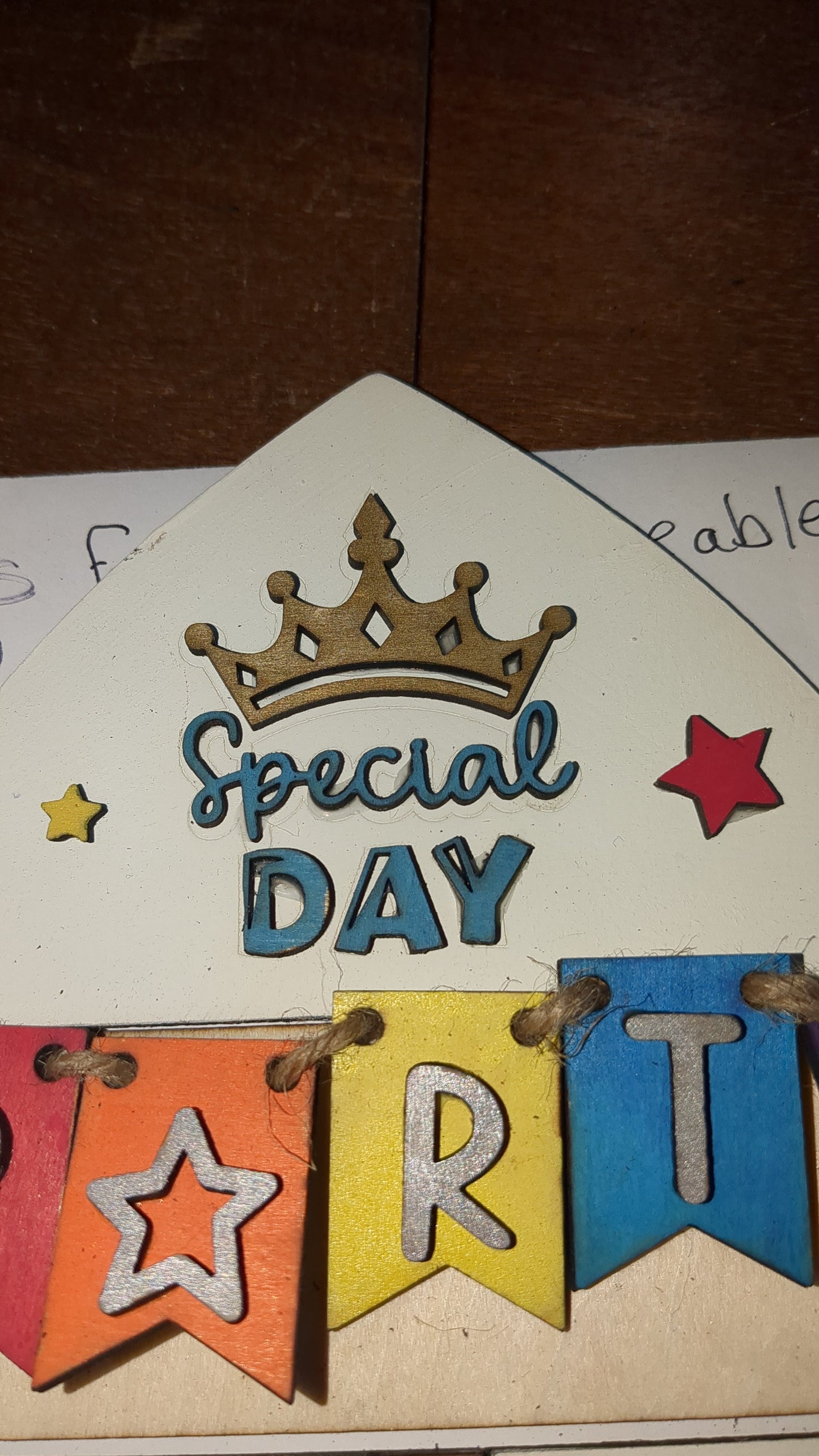 Birthday Kit for Interchangeable arch or rectangle frame. FRAME SOLD SEPARATELY