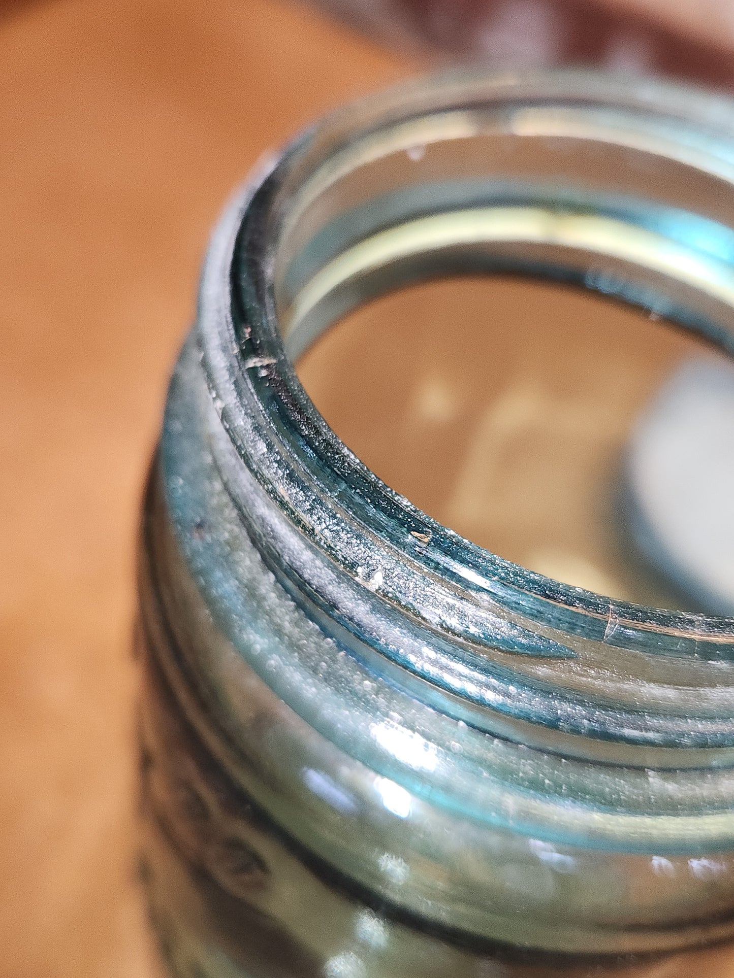 Vintage Ball Perfect Mason Glass Pint Jar #1 Aqua Blue Zinc Ball Lid bl1