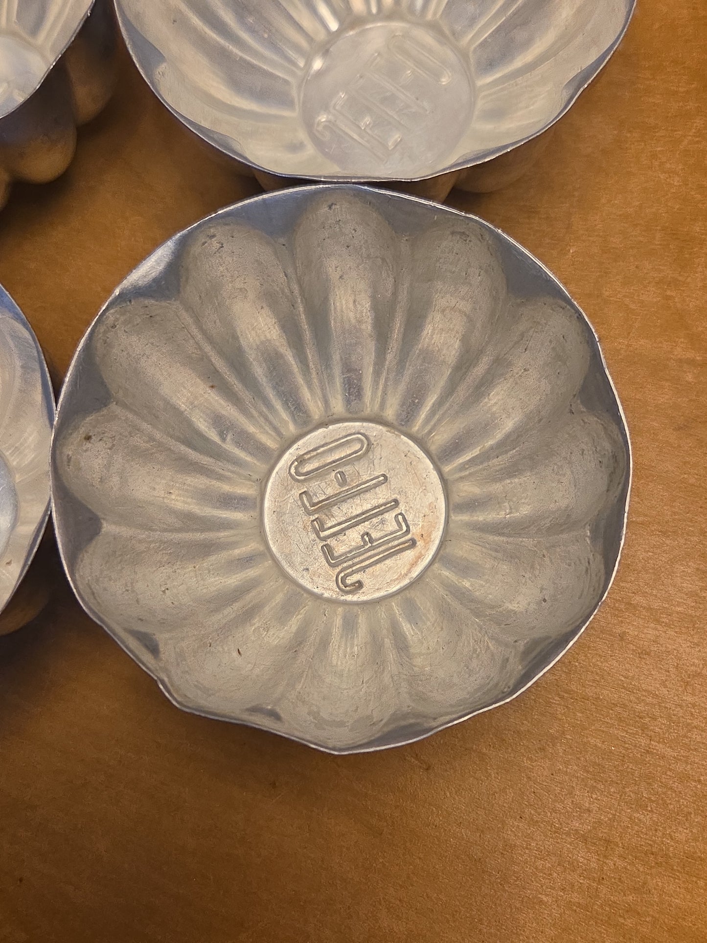 Vintage Jello Brand Aluminum Tins Molds Cake Tart Set of al66