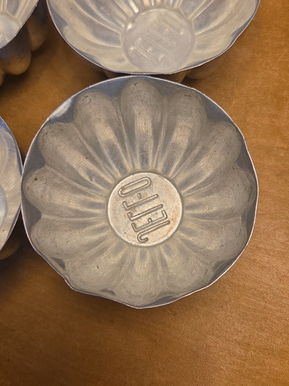 Vintage Jello Brand Aluminum Tins Molds Cake Tart Set of al66