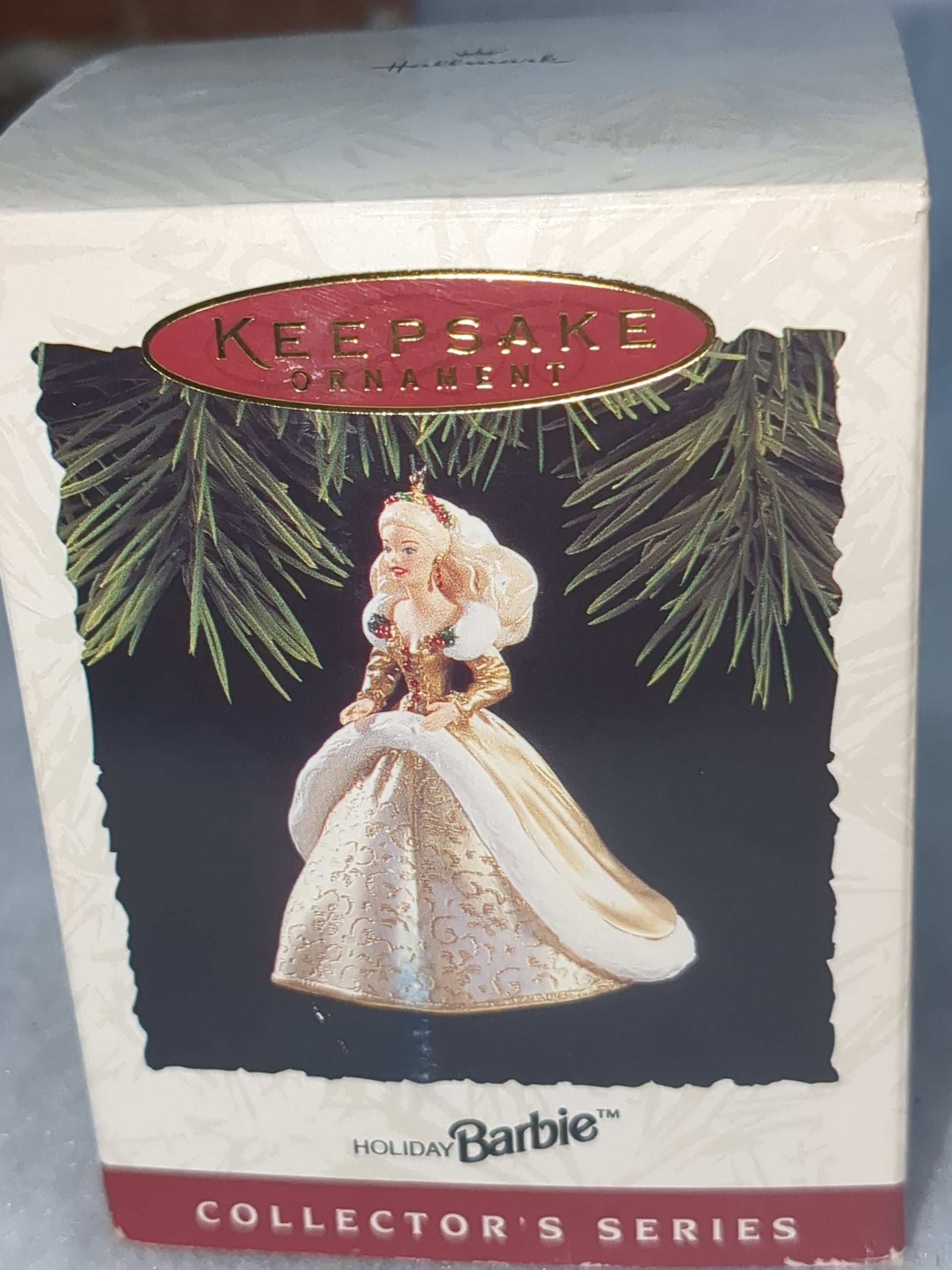 Vintage Hallmark Keepsake Ornament Holiday Barbie 2nd in Holiday BARBIE Series 1994 Hob6
