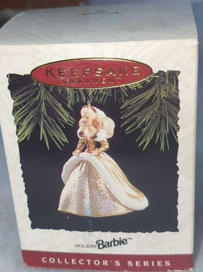 Vintage Hallmark Keepsake Ornament Holiday Barbie 2nd in Holiday BARBIE Series 1994 Hob6
