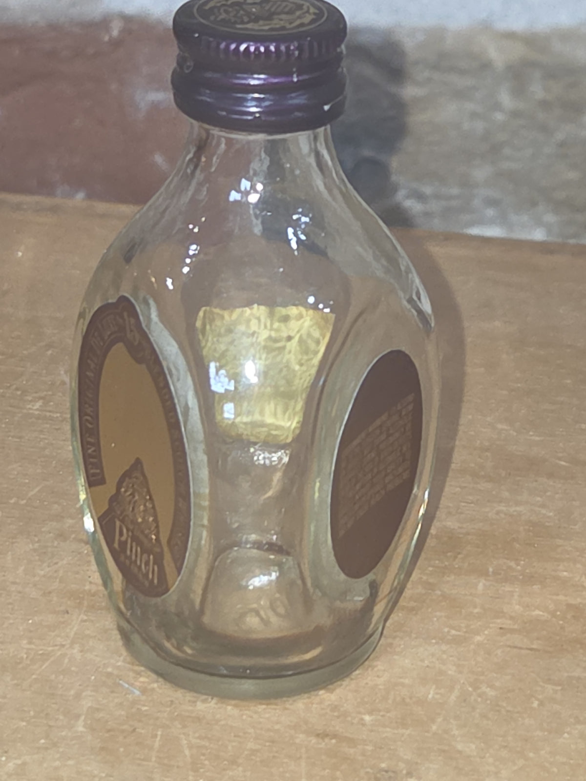 Vintage Liquor Bottle Dimple Pinch Scotch Whiskey EMPTY No Box vl97