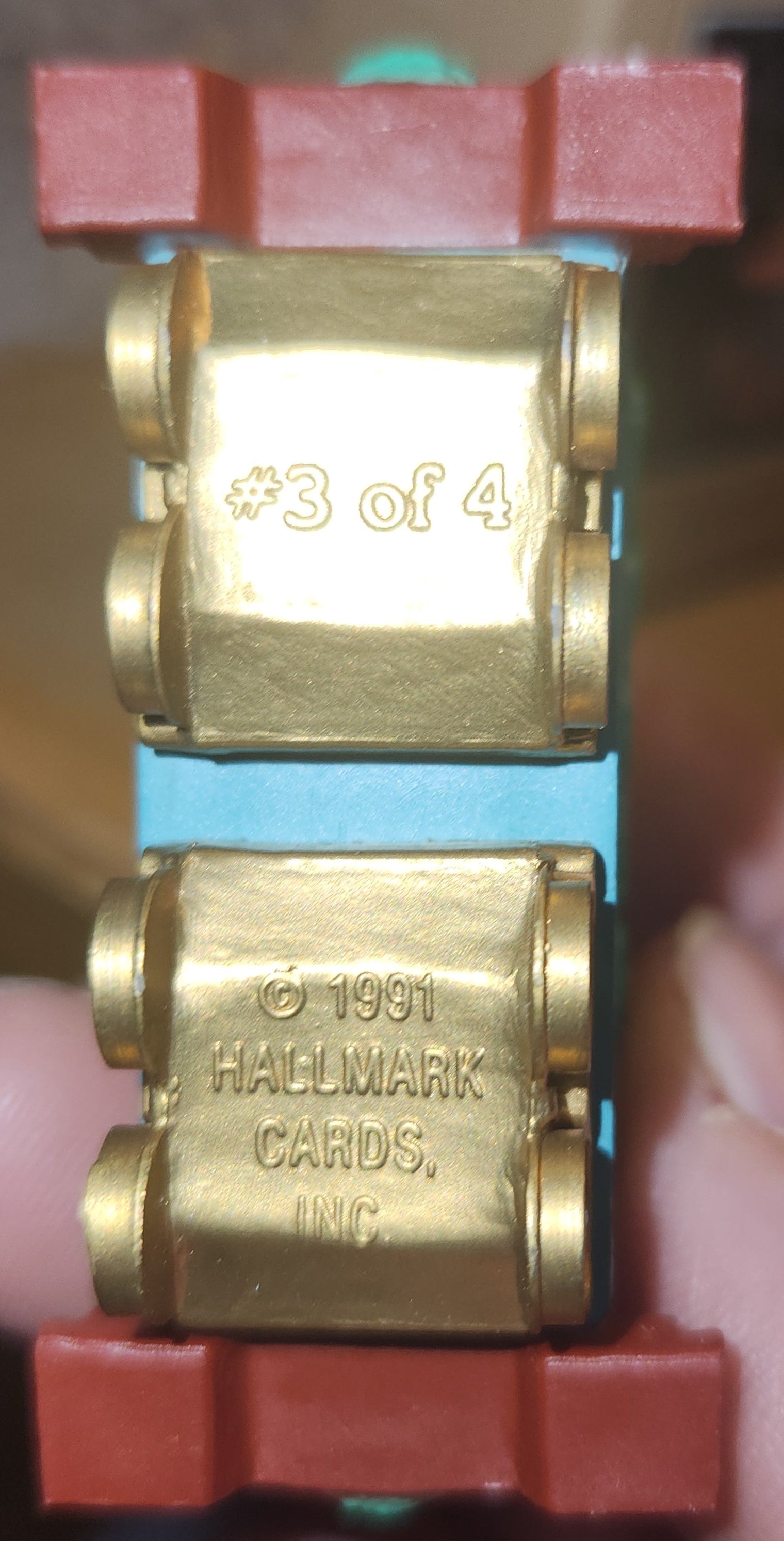 Vintage Hallmark Keepsake Ornaments Passenger Car and Caboose 3rd and 4th in the Claus & Co. R.R. 1991