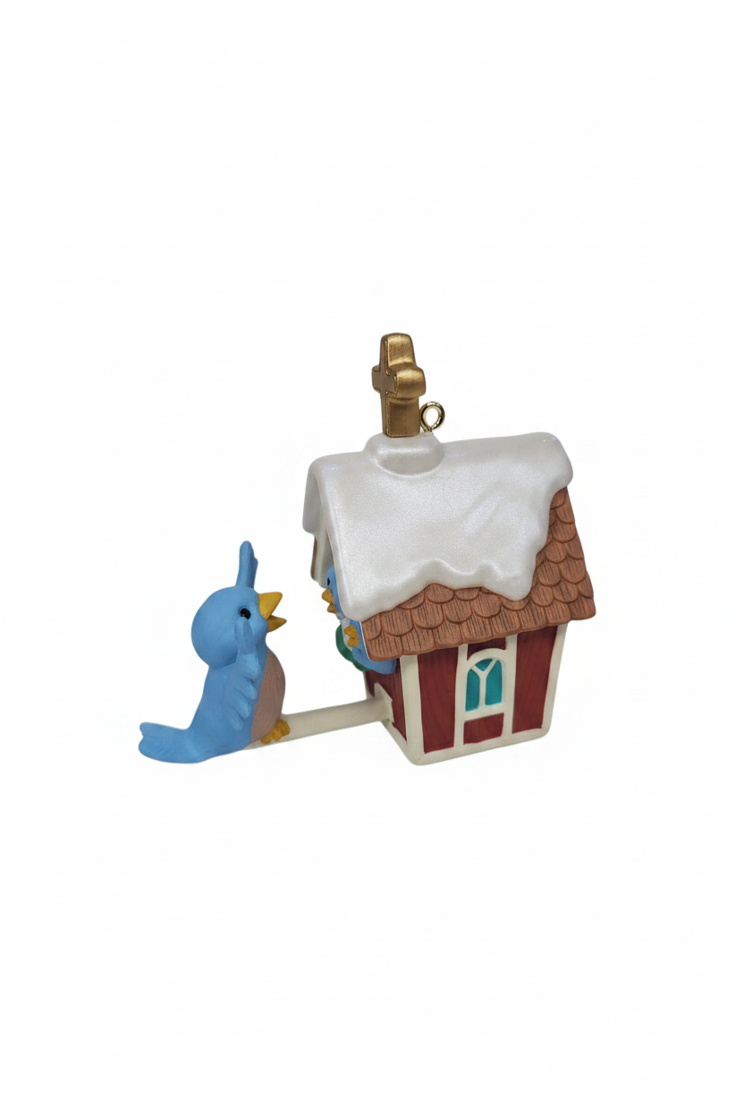 Vintage Hallmark Keepsake Ornament Treetop Choir Bird Birdhouse 1998