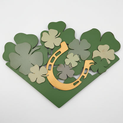 St Patrick's Day Shamrock Insert for Envelope Door Sign *sign sold seperately* EI1