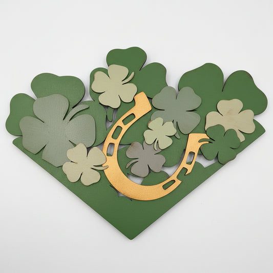 St Patrick's Day Shamrock Insert for Envelope Door Sign *sign sold seperately* EI1