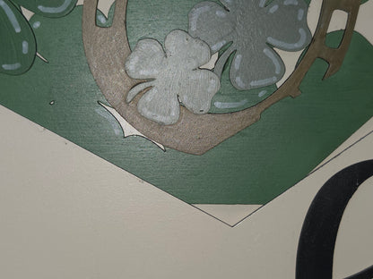 St Patrick's Day Shamrock Insert for Envelope Door Sign *sign sold seperately* EI2