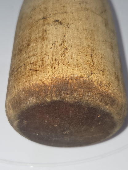 Antique Vintage Primitive Wooden Masher Pestle Pounder 11 1/4" kit09