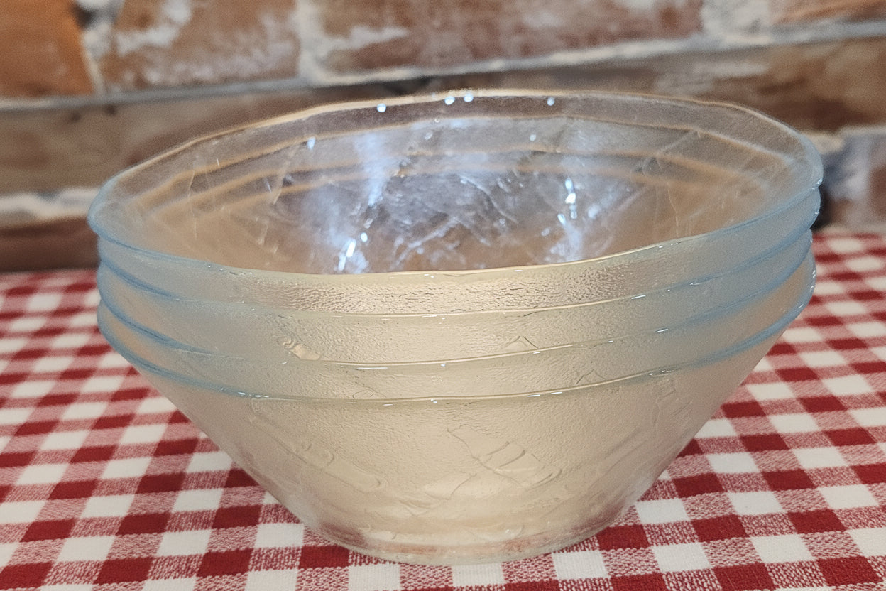 Vintage Frosted Embossed Coca-Cola Tableware Set for 4 Plates, Bowls, Mugs Discontinued ccset