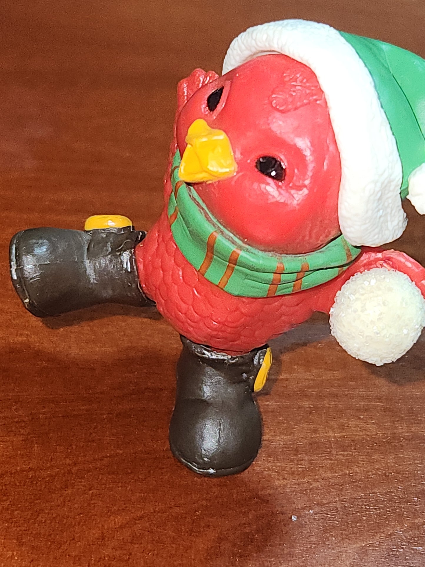 Hallmark Keepsake Ornament Miniature Merry Cardinal with Snowball 1981