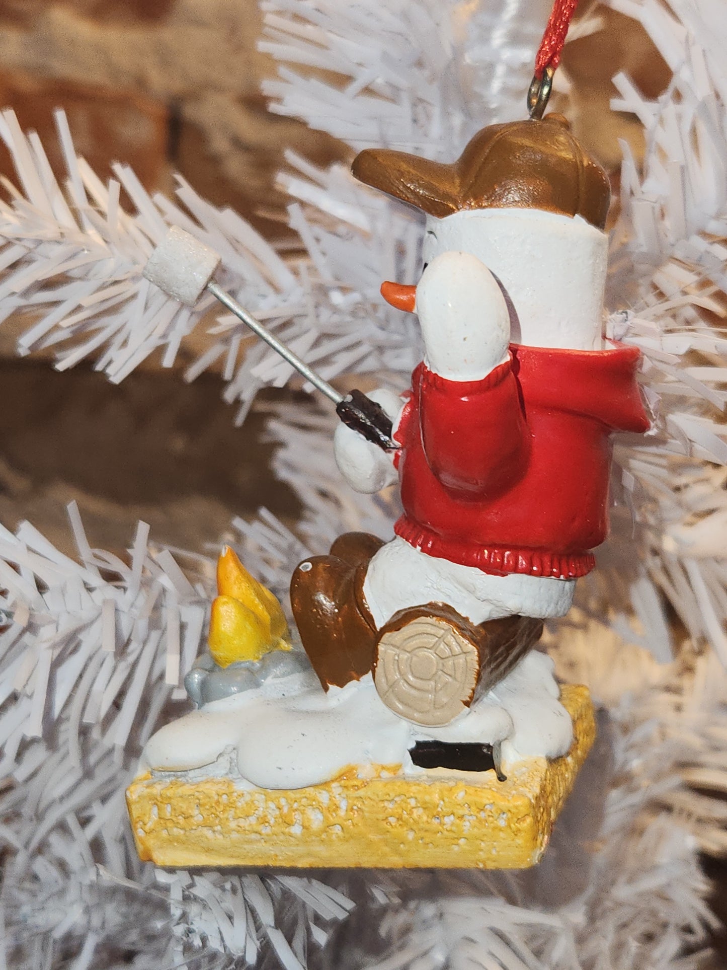 S'Mores Marshmallow Camper S'mores Making Ornament mo9
