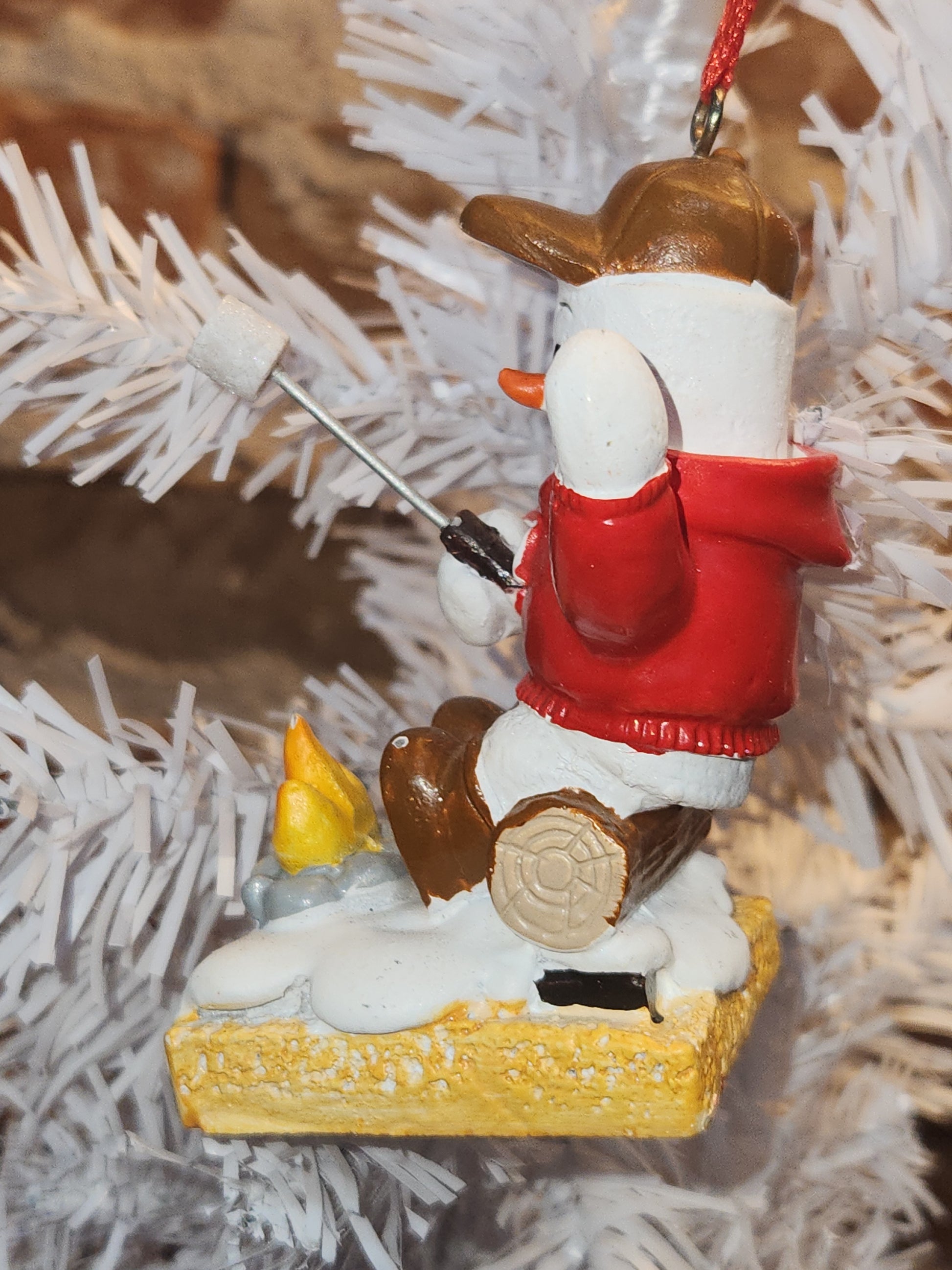 S'Mores Marshmallow Camper S'mores Making Ornament mo9