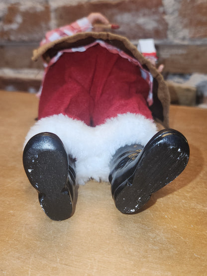 Roman Collectible Santa Making a Train at Santa's Workshop sf5