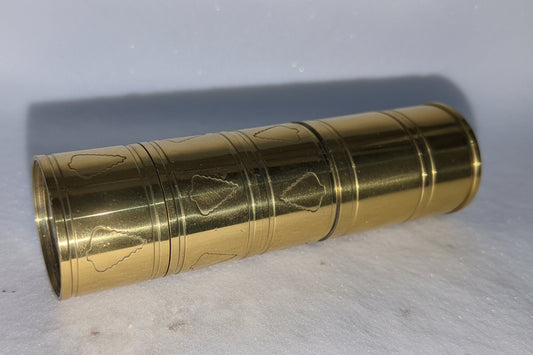 Vintage Scottish Plaid Set Of 4 Christmas Tree solid brass napkin rings br46