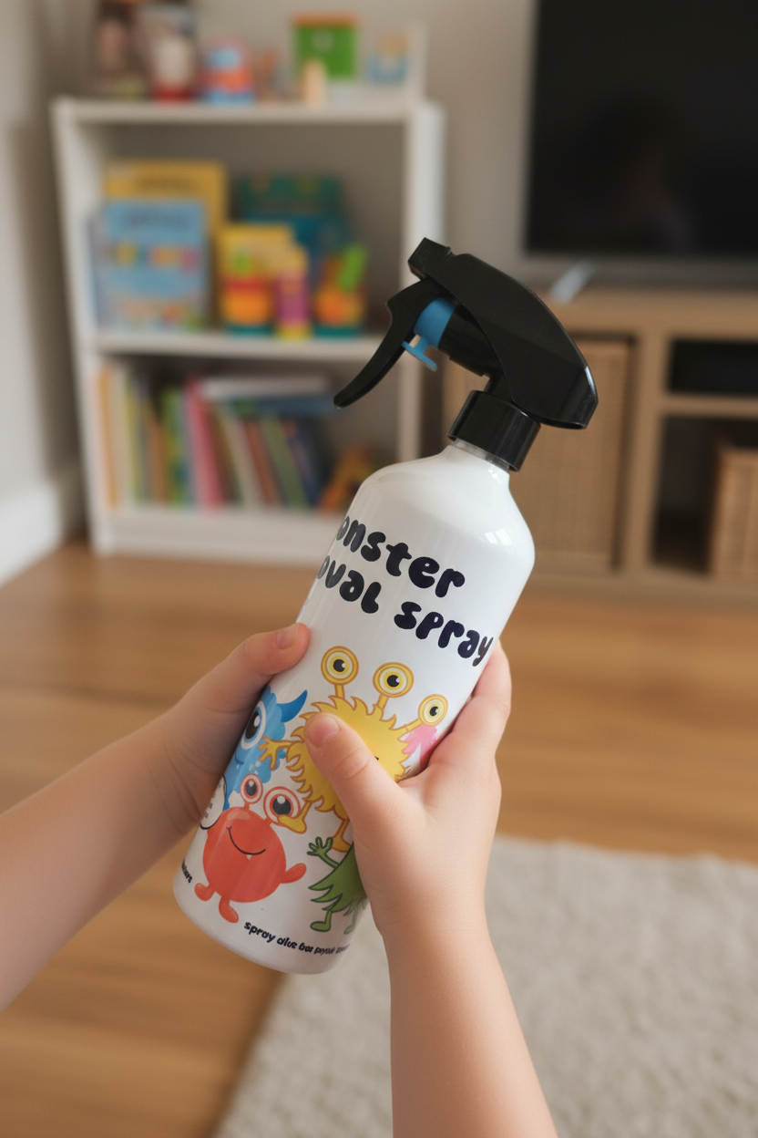 Monster Removal Spray Empty Spray Bottle for Children to Scare Monsters Away and Tame Their Fear of Monsters. Sp1