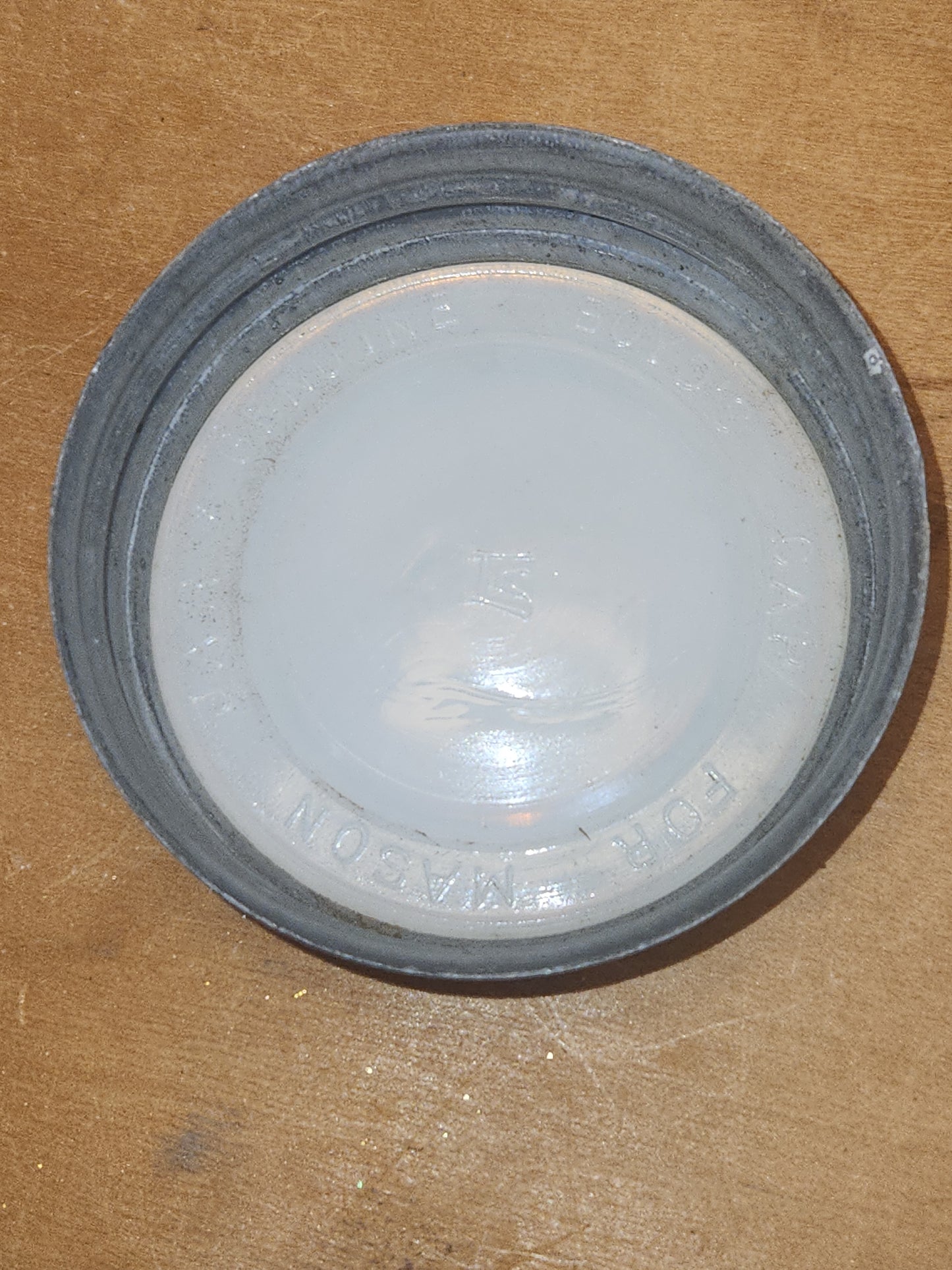 Vintage Atlas Strong Shoulder Clear Quart Jar and Atlas Lid jar92