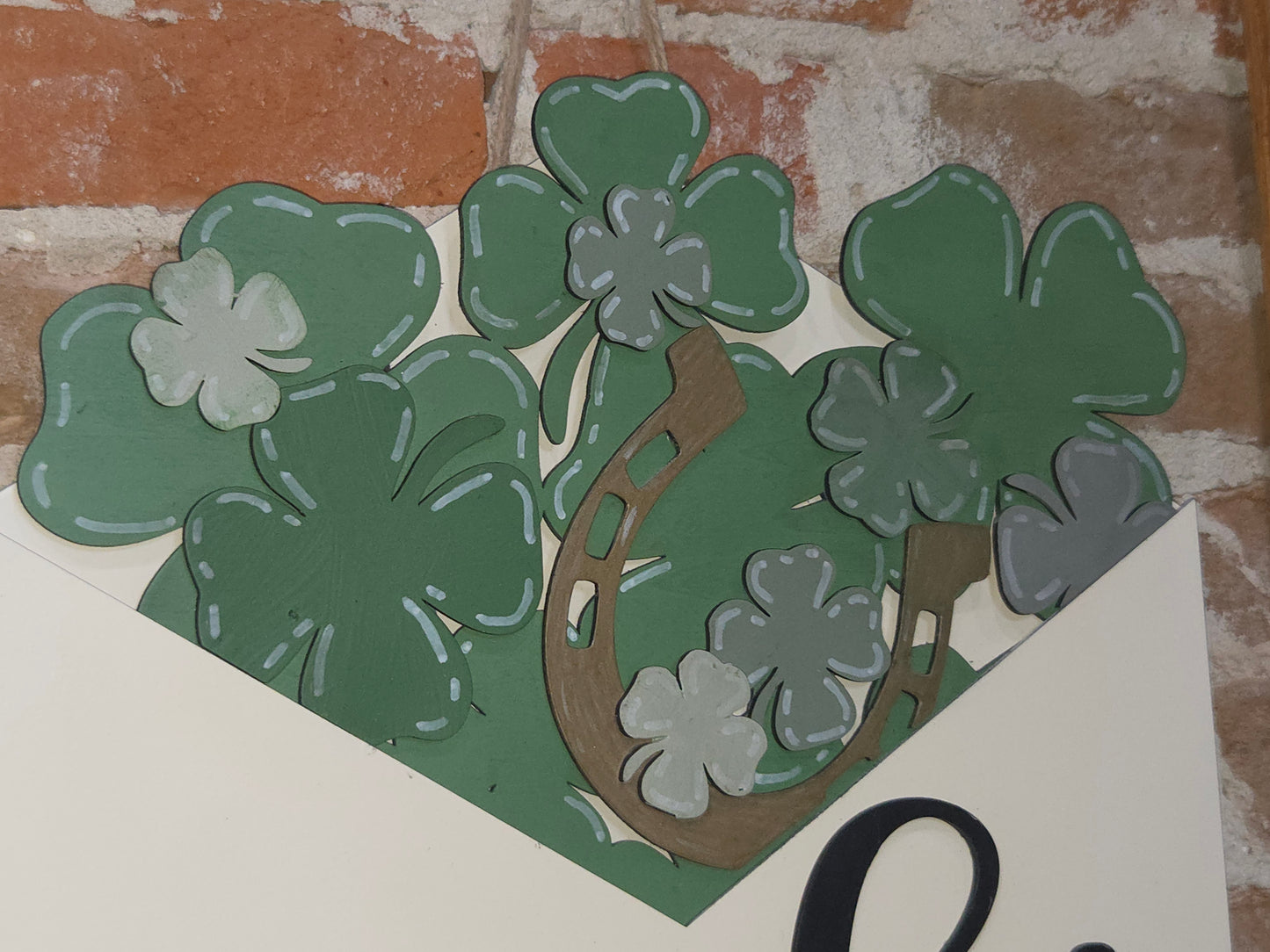 St Patrick's Day Shamrock Insert for Envelope Door Sign *sign sold seperately* EI2
